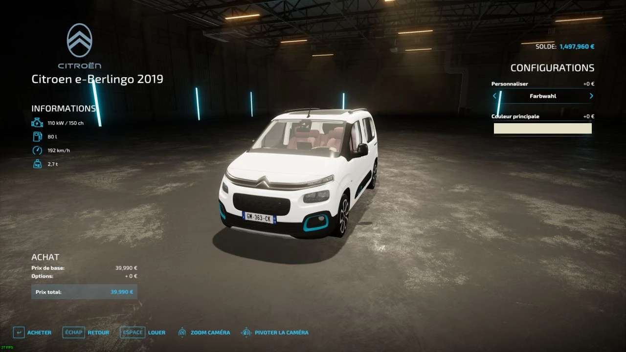 Citroën Berlingo 2019 v2.0 – FS22 thumbnail 2