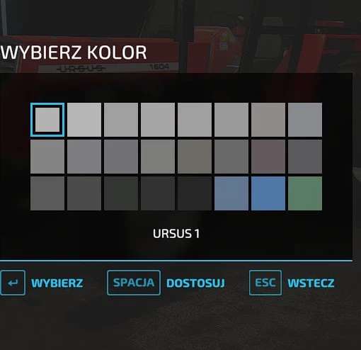 Colors for type Ursus v1.0 – FS22 thumbnail 3