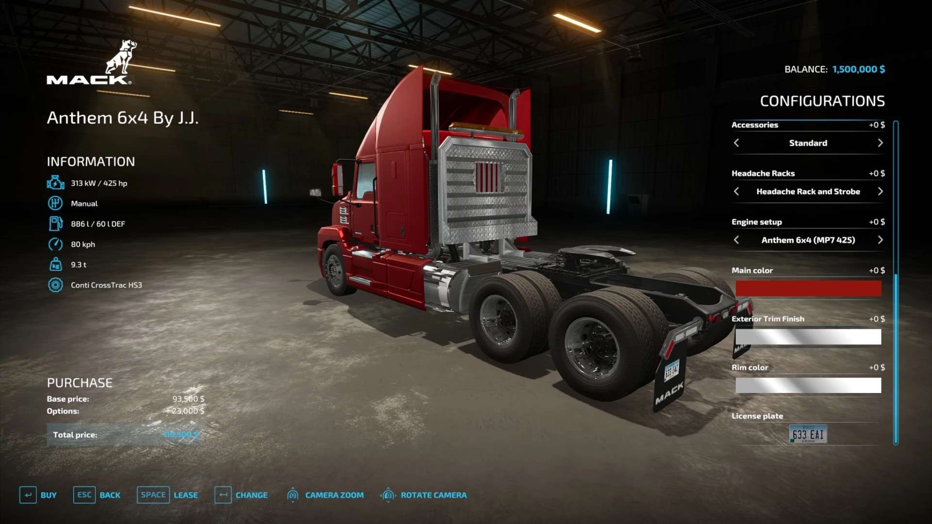 Mack Anthem 6×4 Base Game Edit v1.0.0.1 – FS22