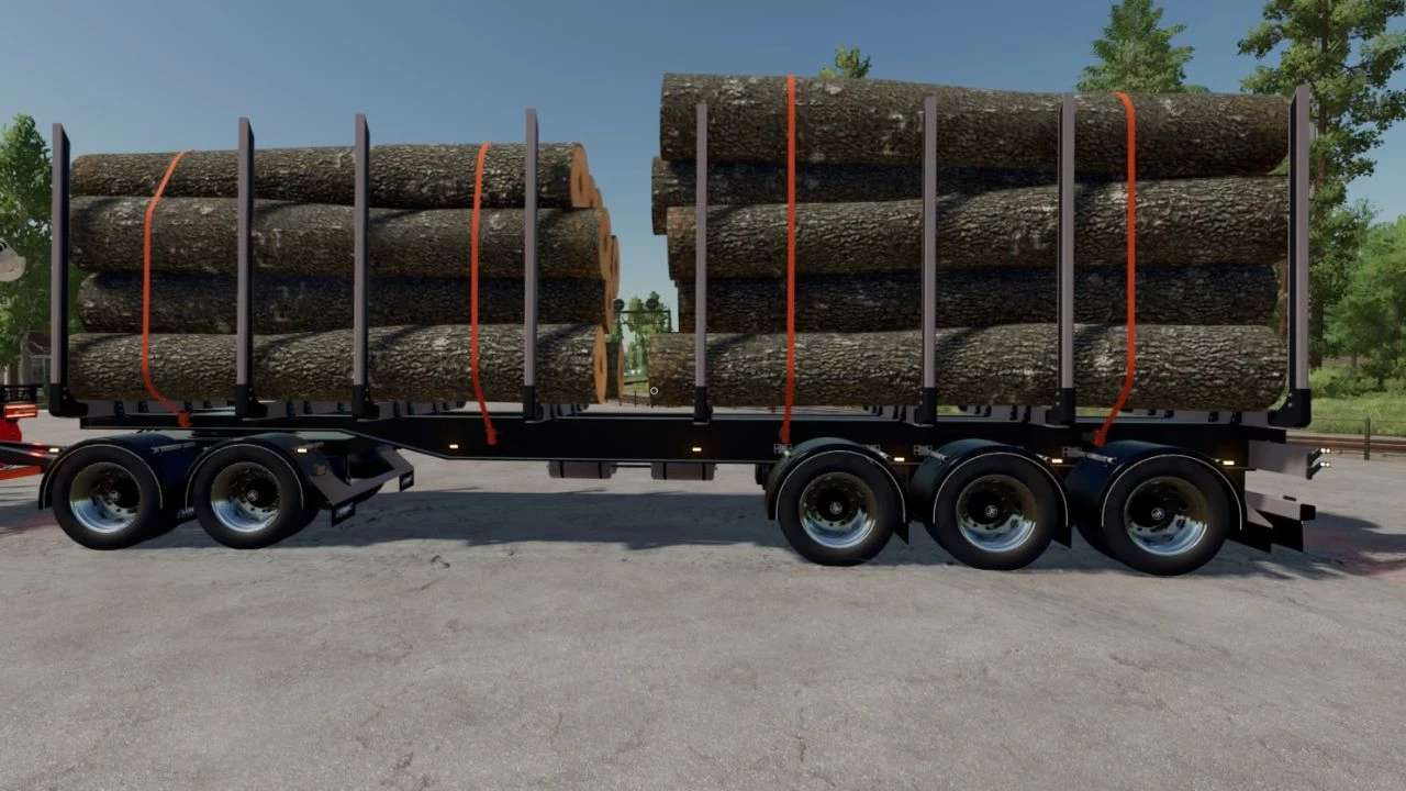 Närko Timber Trailer v1.0 – FS22 thumbnail 4