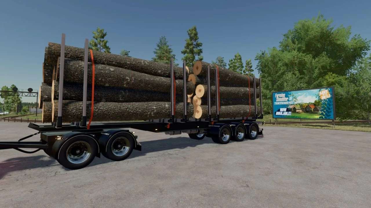 Närko Timber Trailer v1.0 – FS22 thumbnail 6