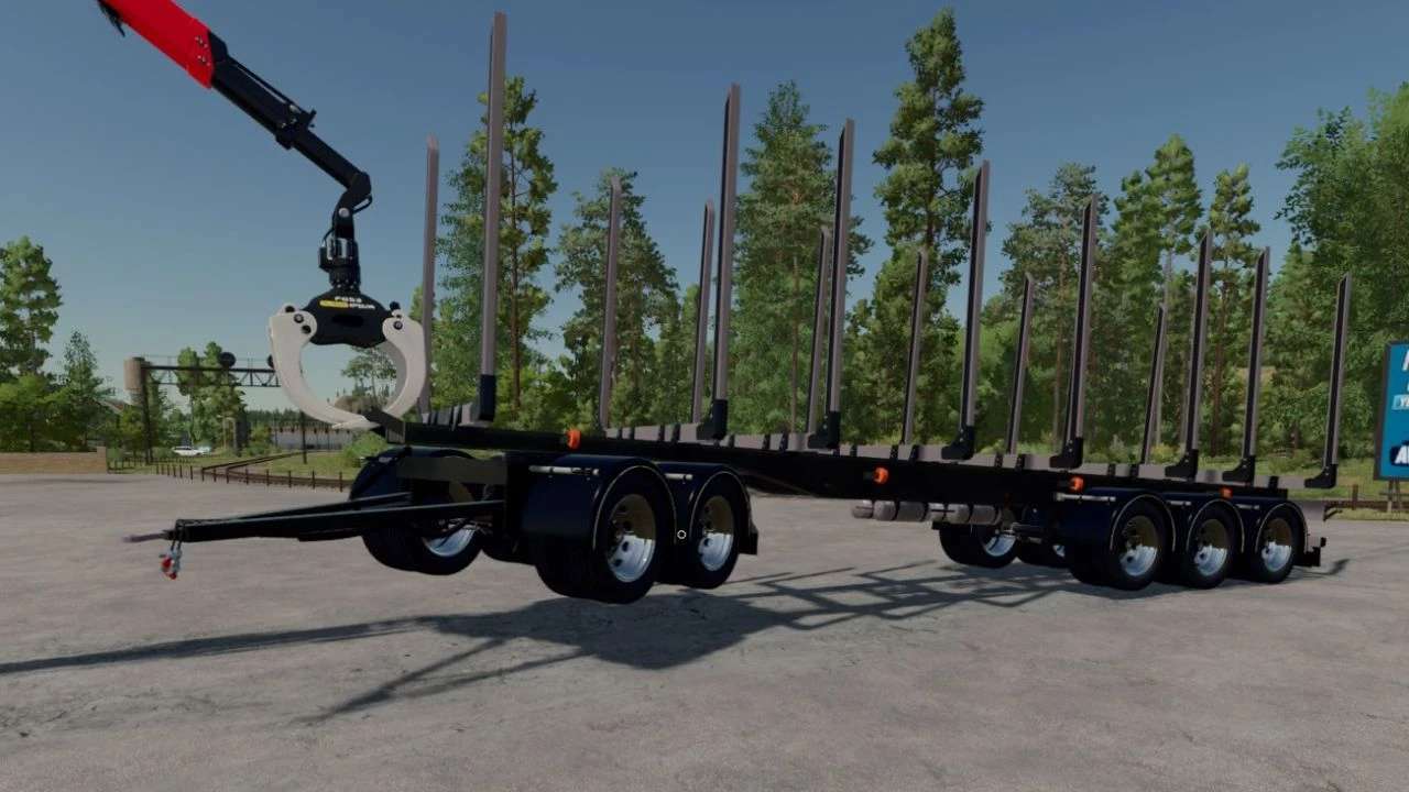 Närko Timber Trailer v1.0.0.1 – FS22 thumbnail 6