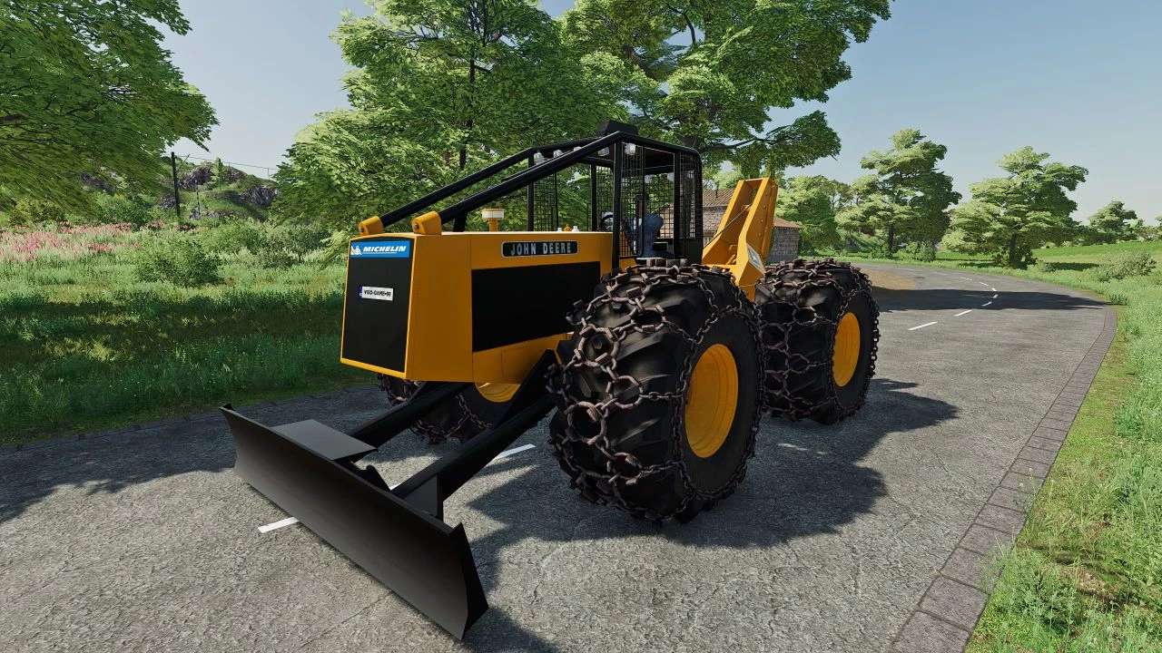 John Deere 740 Cable Skidder 4×4 v1.0 – FS22 thumbnail 4