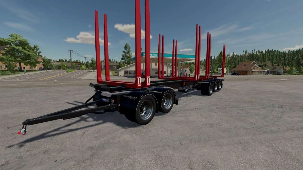 Närko Timber Trailer v1.5 – FS22 thumbnail 3