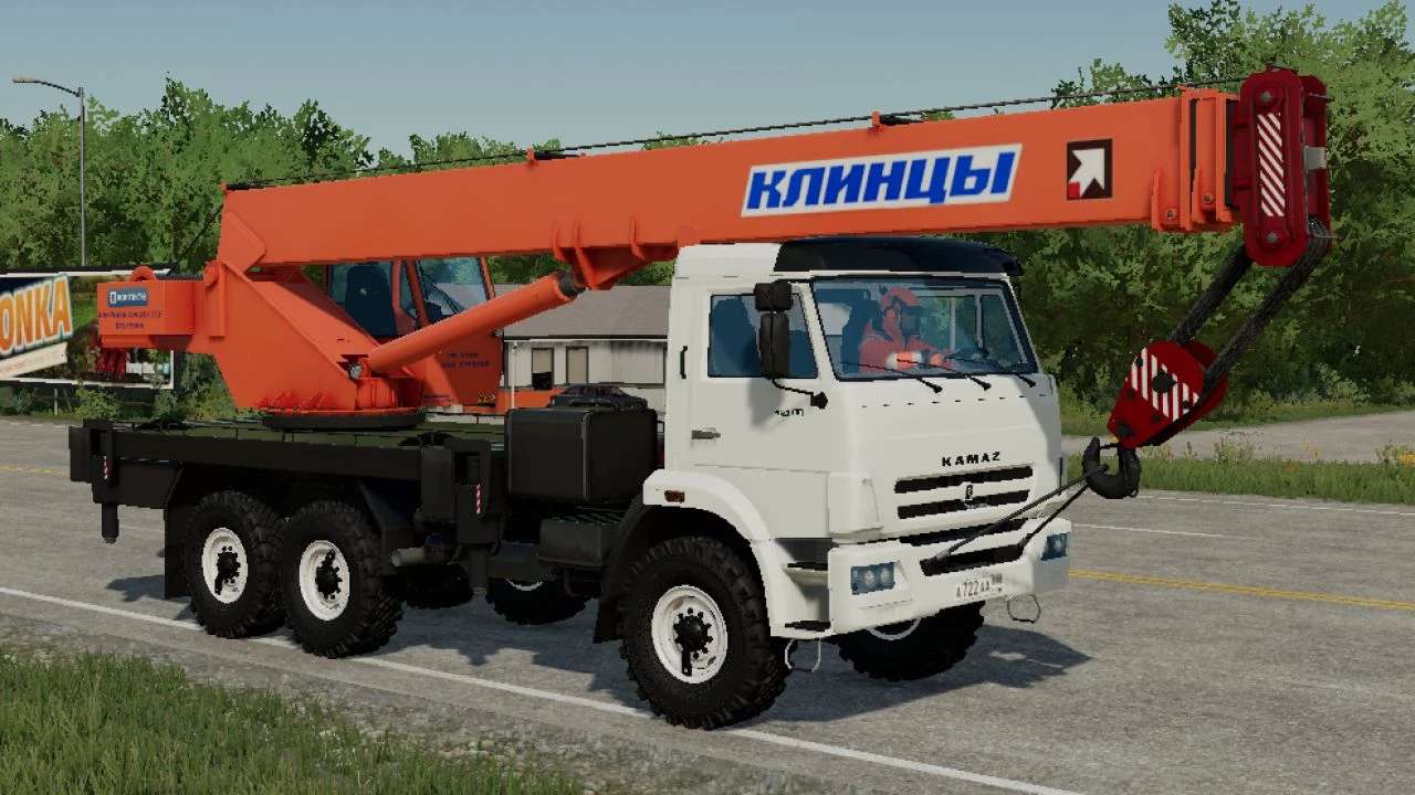 Kamaz crane Klincy 6×6 v3.0 – FS22
