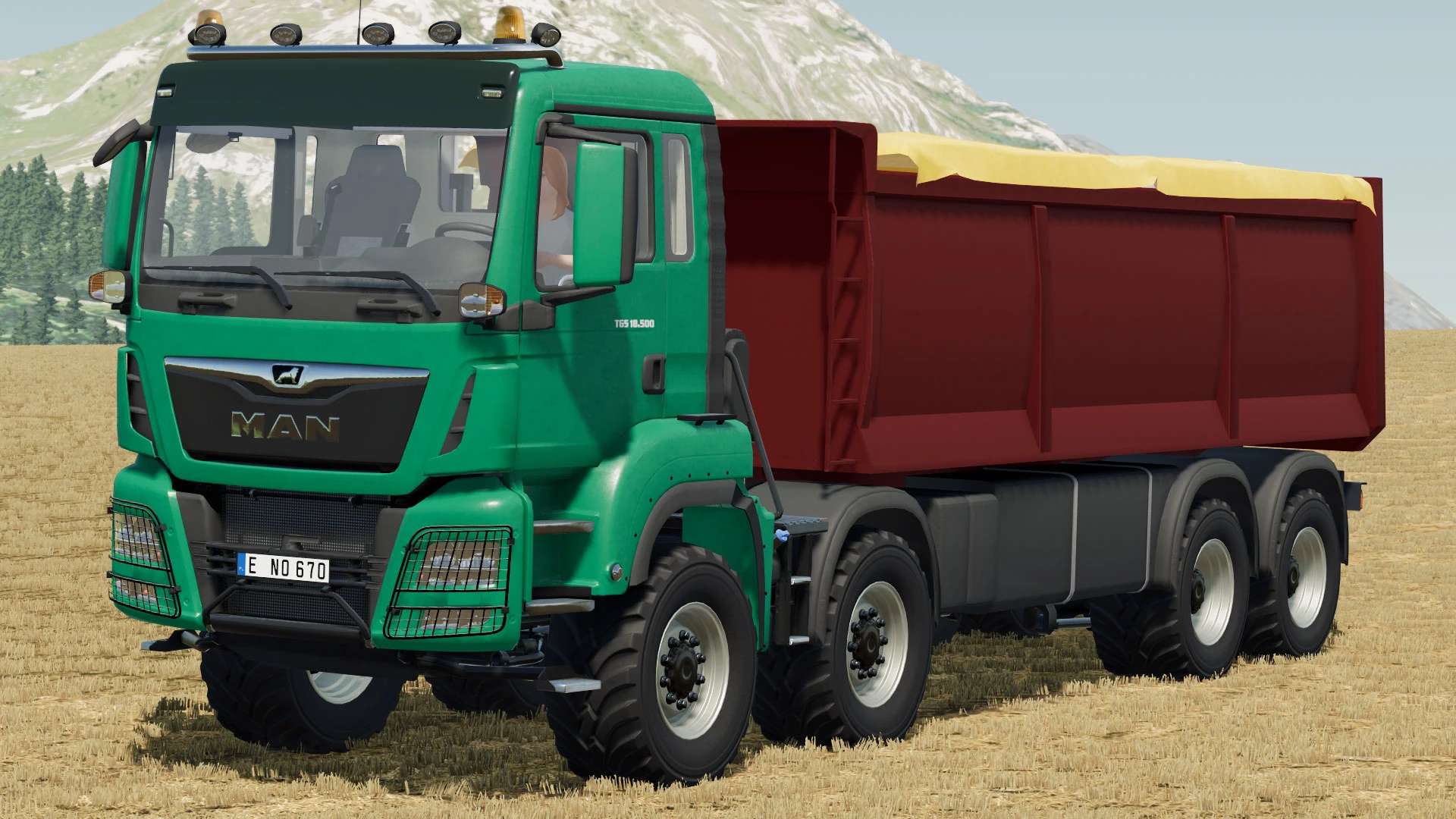 MAN TGS 18.500 8×8 Kipper Truck v1.0 – FS22