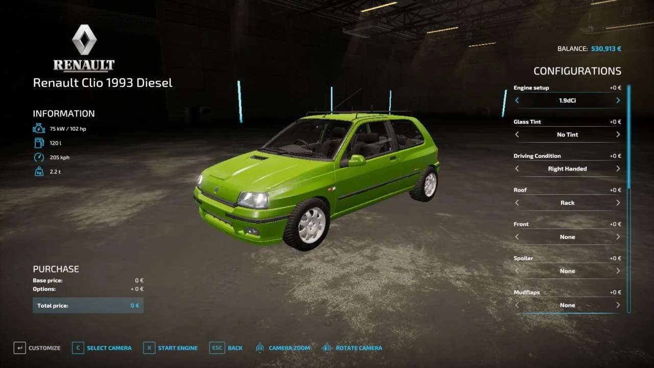 Renault Clio 1990 – 1998 (Petrol & Diesel) v1.0 – FS22 thumbnail 2