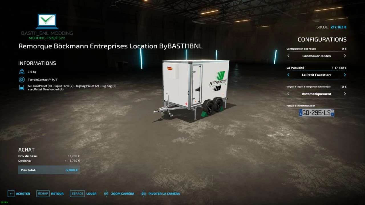 Böckmann KK 3018 trailer Rental companies V1.0 – FS22 thumbnail 5