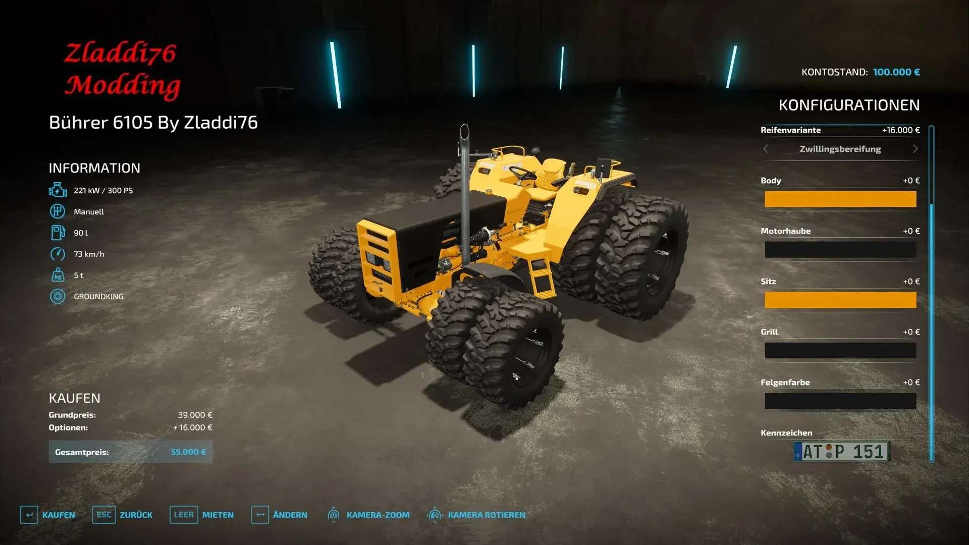Bührer 6105 v1.0 – FS22 thumbnail 4