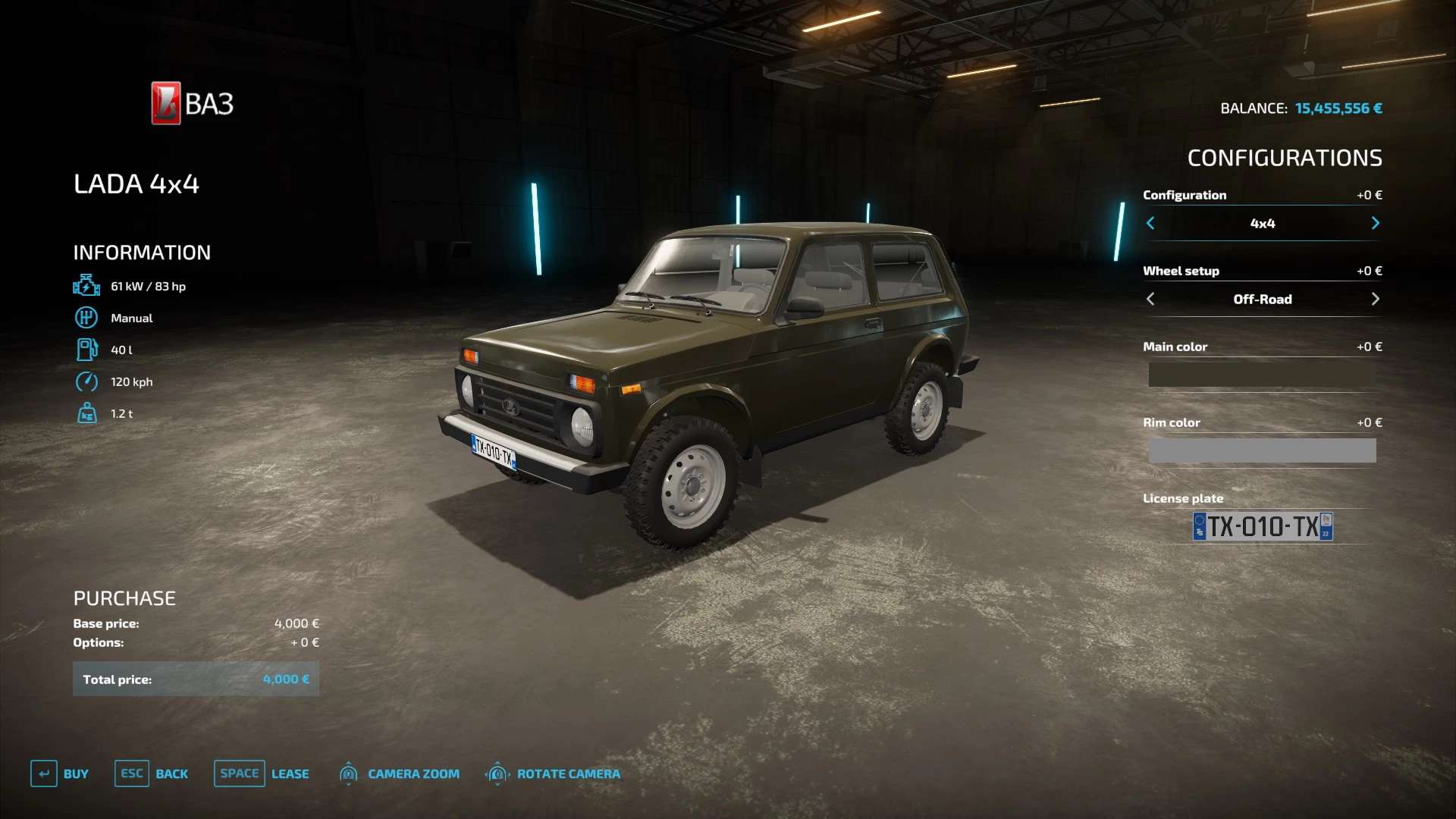LADA 4×4 / URBAN / BRONTO v1.0 – FS22 thumbnail 5