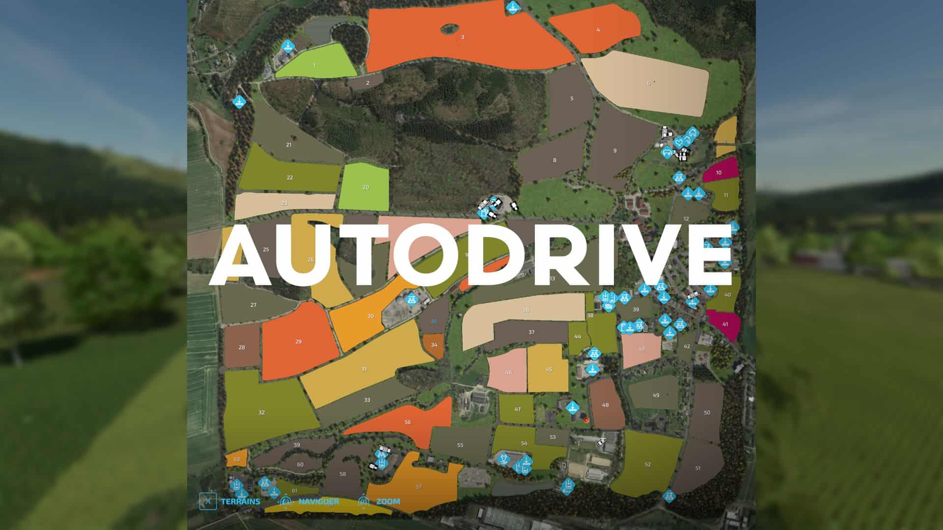 Autodrive course for Küntrop in the Sauerland Map v1.0 – FS22
