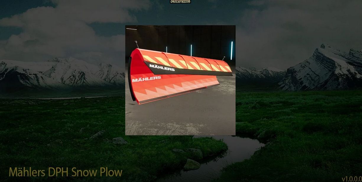 Mählers DPH Snow Plow v1.0 – FS22 thumbnail 2
