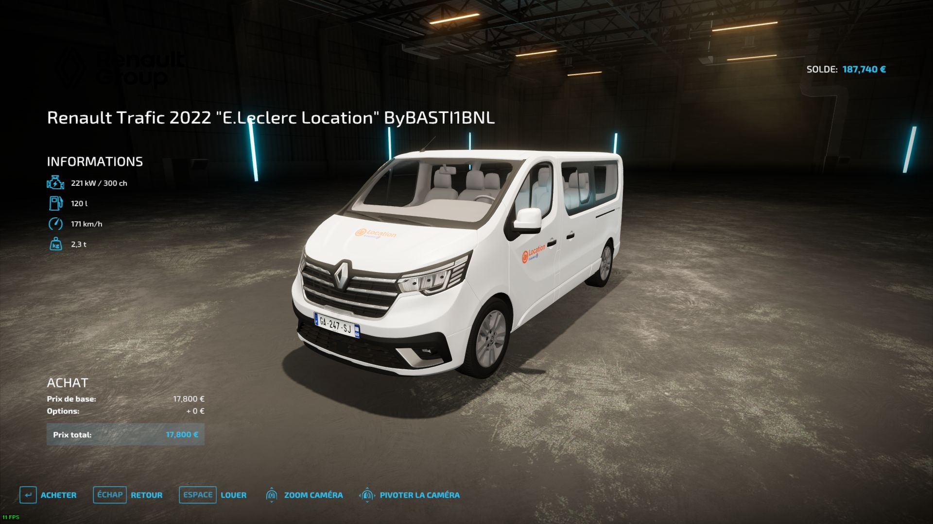 Renault Trafic Van – “Rental Companies” v1.0 – FS22 thumbnail 2