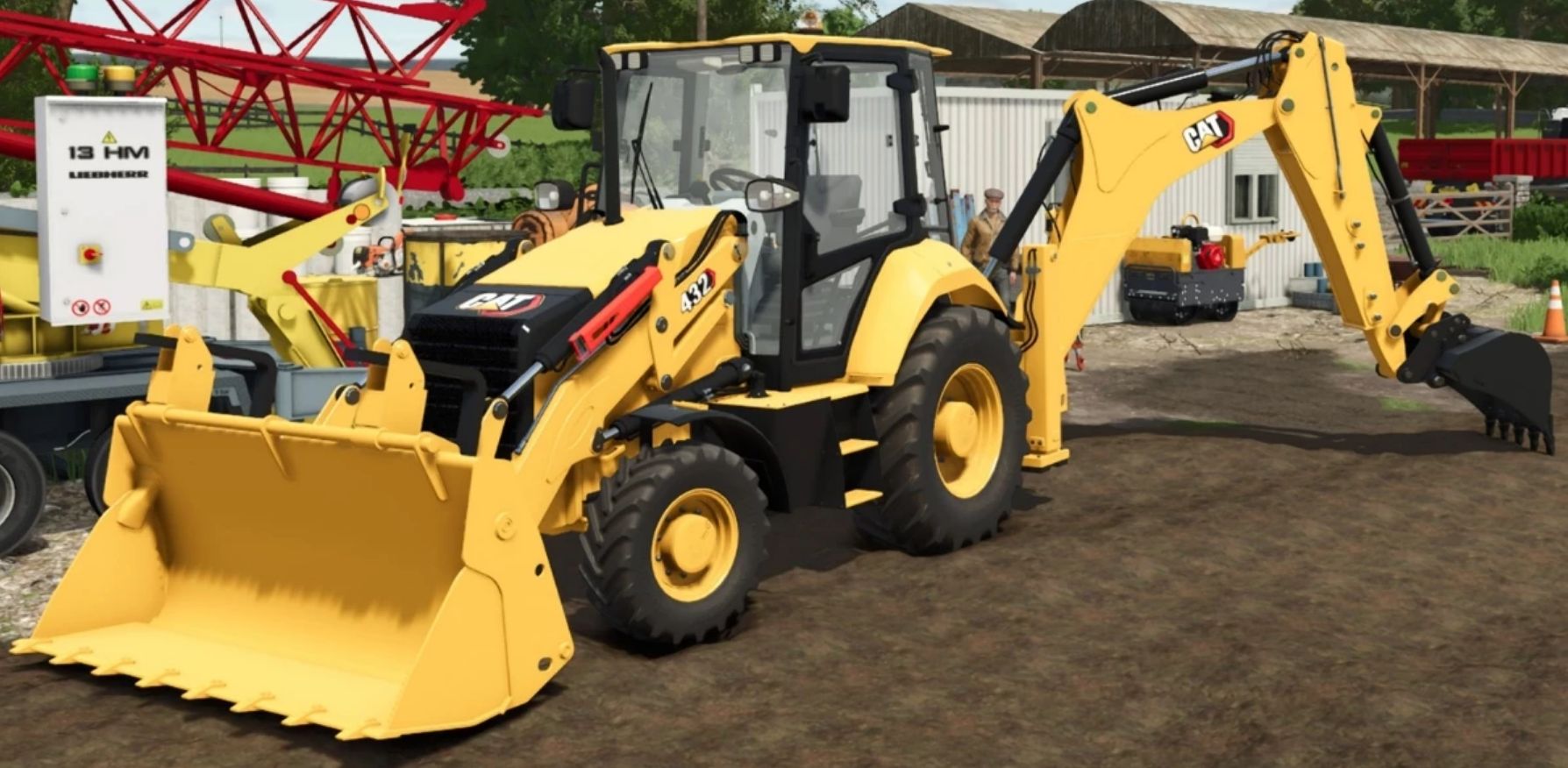 CAT koparko ładowarka 428f2 – 432 Pack v1.0 – FS22 thumbnail 3