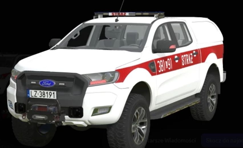 Ford Ranger straż v1.0 – FS22 thumbnail 2